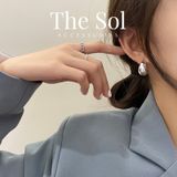  Bông Tai Hàn Quốc Metal Drop 