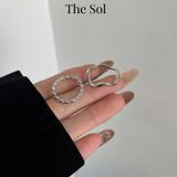  Set Nhẫn Hàn Quốc Wave Ring - Bộ 2 Chiếc 