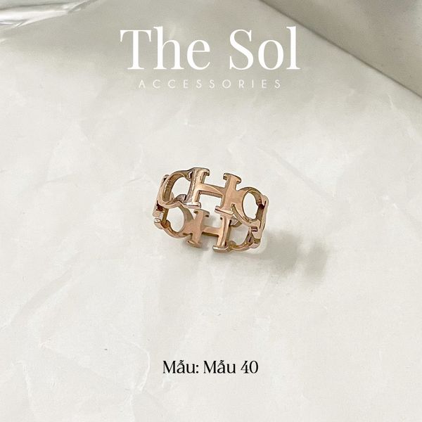  Nhẫn Titan C.H - Mẫu 40 