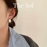  Bông Tai Hàn Quốc Metal Drop 