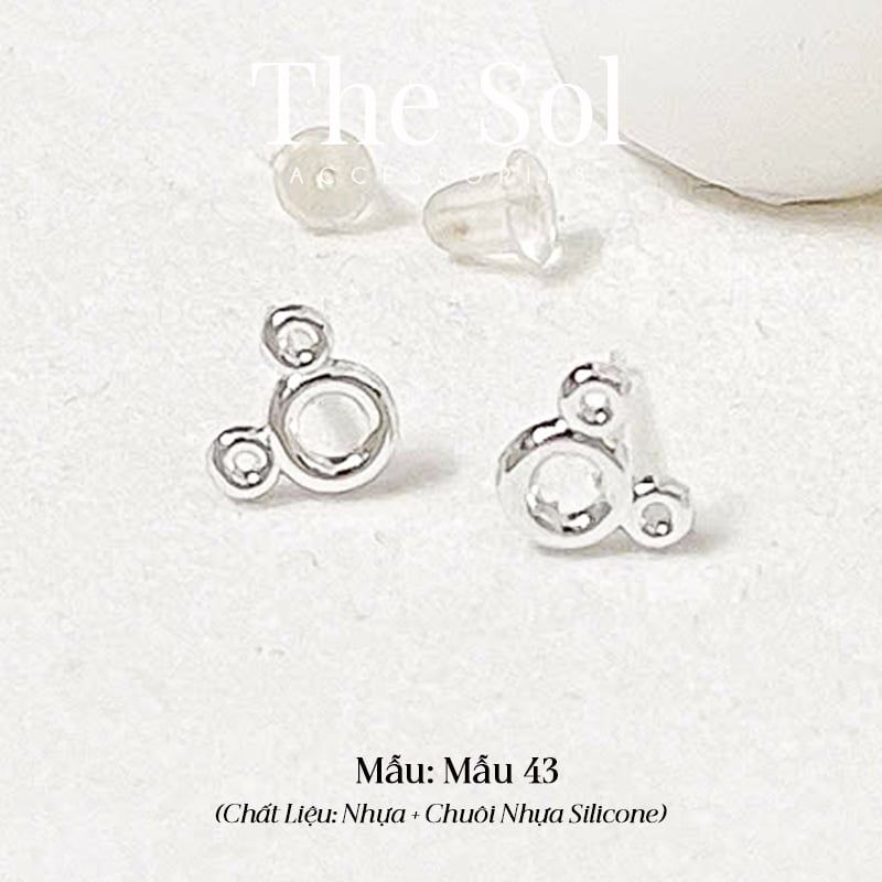  Bông Tai Nhựa 7K - BTN001 / BTN002 / BTN003 / BTN004 