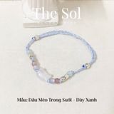  Lắc Tay Hàn Quốc Crystal Cat's Head 