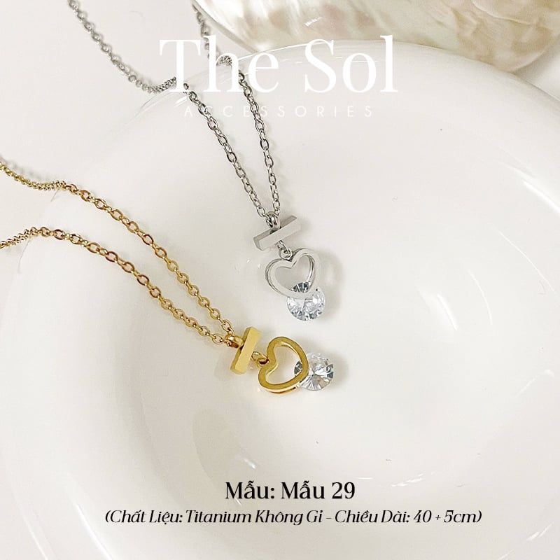  Dây Chuyền Titan Dia Heart 