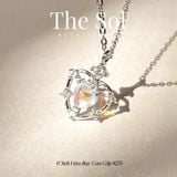  Dây Chuyền Bạc Moonstone Heart 