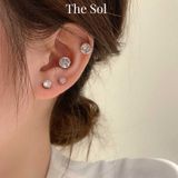  Khuyên Tai Nam Châm Unisex Gems Magnet - Tròn [1 CHIẾC] 