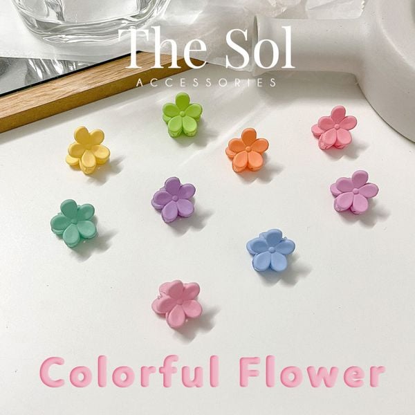  Kẹp Tóc Colorful Mini Flower - 1 Chiếc 