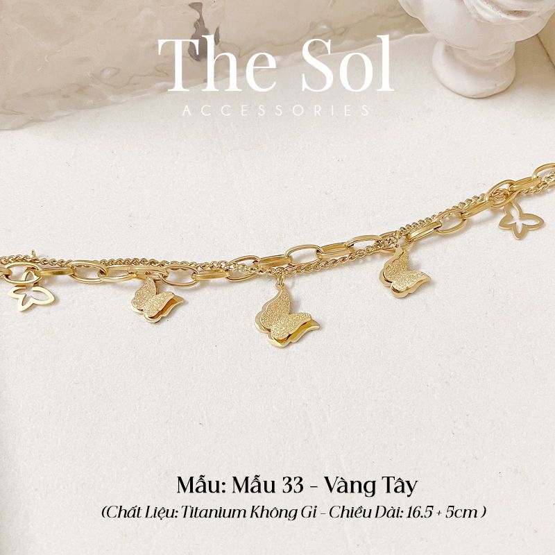  Lắc Tay Titan Double Layer Butterfly - Mẫu 33 