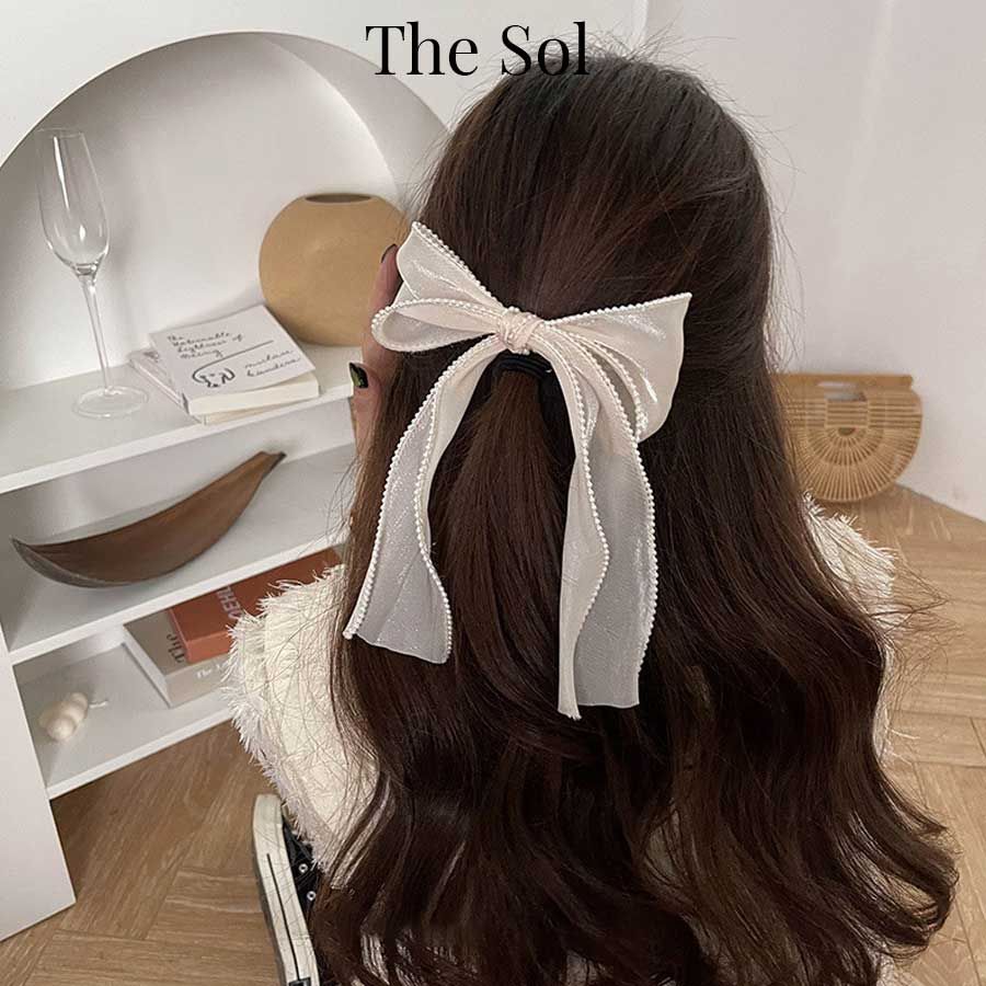  Kẹp Tóc Hàn Quốc The Chiffon Bow 