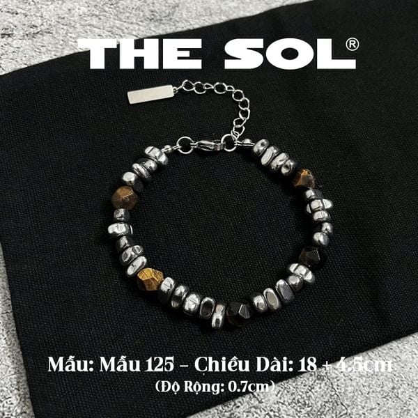  Lắc Tay Titan Amber & Metal Rock 