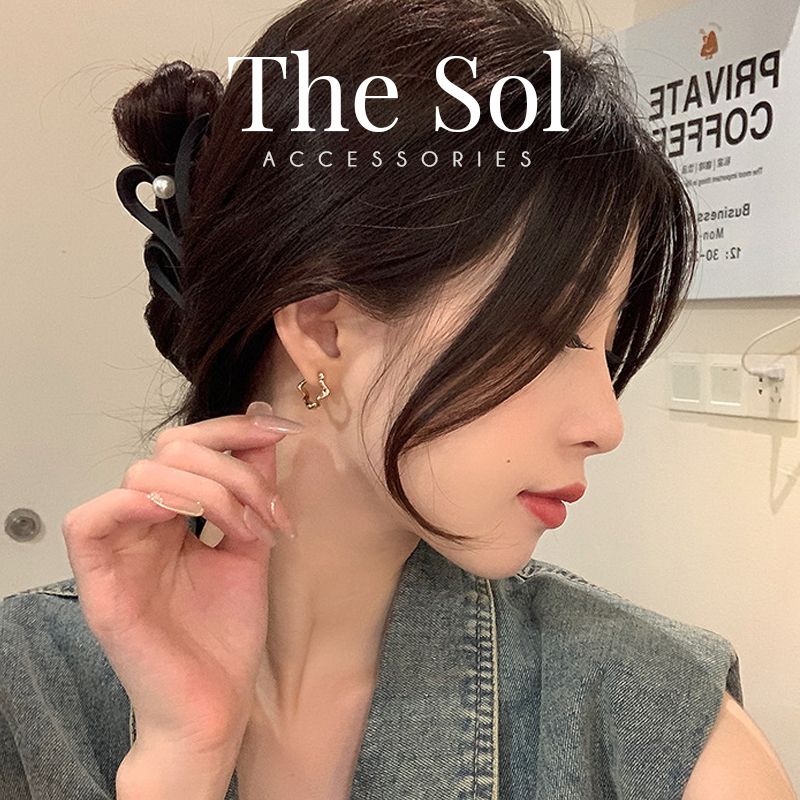  Bông Tai Hàn Quốc Mini Wave Hoops 