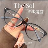  Kính Mắt Gọng Kim Loại Mắt Mèo Trendy 