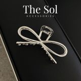  Kẹp Gắp Hàn Quốc Silver Bow 