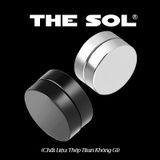  Khuyên Tai Titan Unisex Circle Magnet - 1 Chiếc 