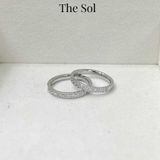  Nhẫn Titan Half Diamond Line 