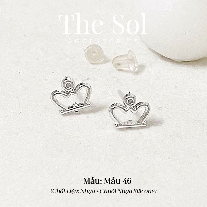  Bông Tai Nhựa 7K - BTN001 / BTN002 / BTN003 / BTN004 