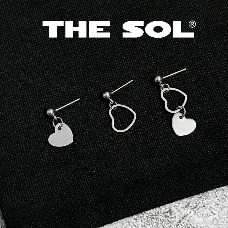  Khuyên Tai Titan Unisex The Heart - Mẫu T80 