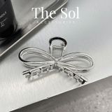  Kẹp Gắp Hàn Quốc Silver Bow 