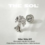 Khuyên Tai Thép Xi Mạ Mini C.Heart - Mẫu 105 