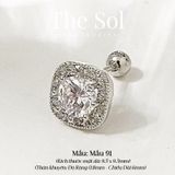  Khuyên Tai Thép Xi Mạ Luxury Amania - Mẫu 91 
