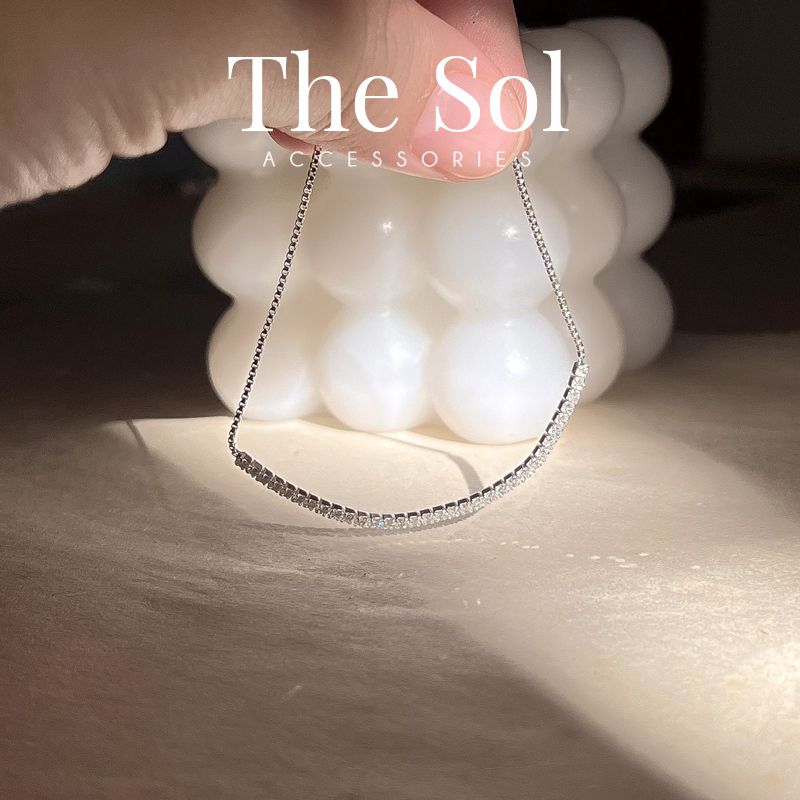  Lắc Tay Bạc Diamond Line 