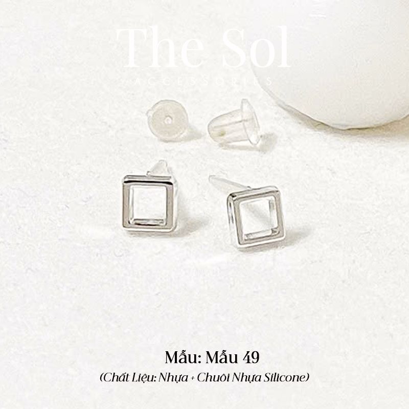  Bông Tai Nhựa 7K - BTN001 / BTN002 / BTN003 / BTN004 