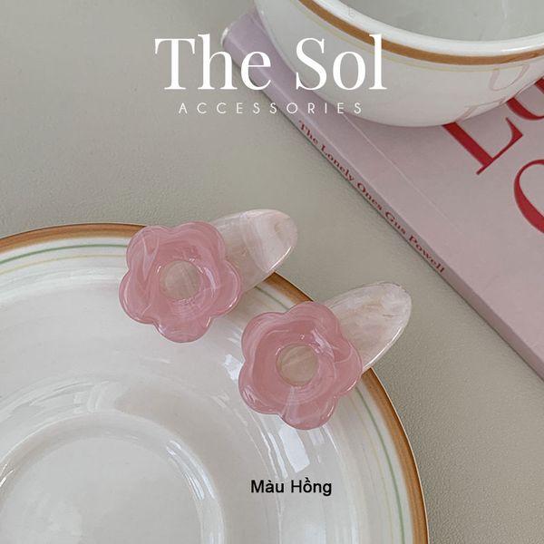  Kẹp Tóc Hàn Quốc Aragonite Flower - 1 Chiếc 
