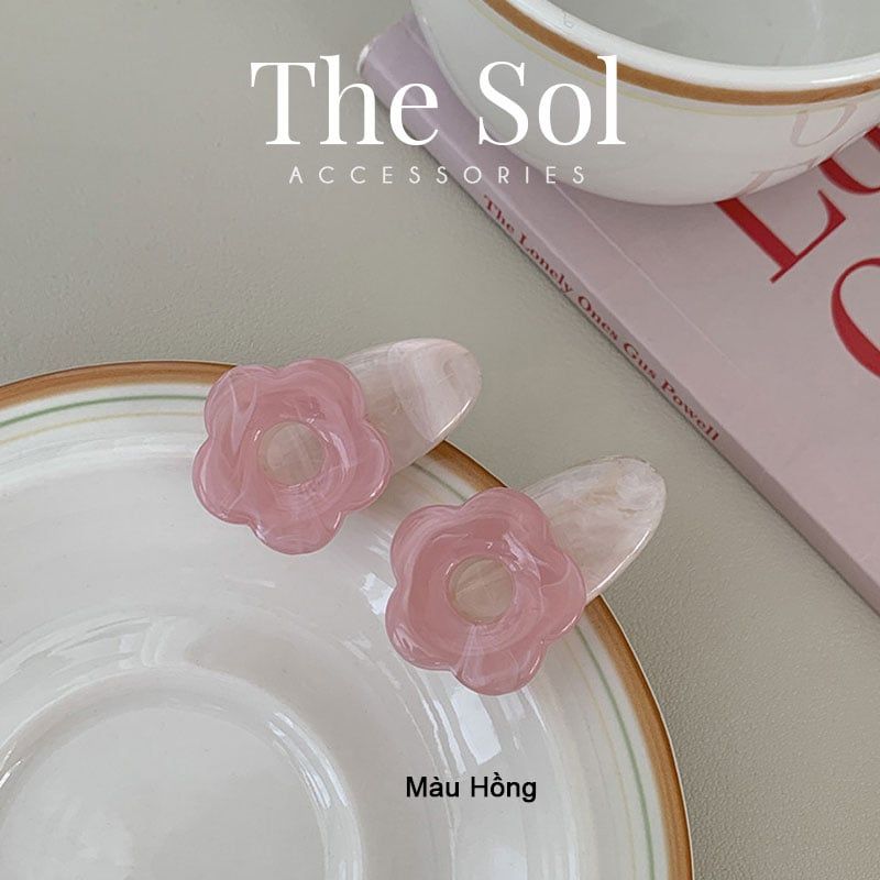  Kẹp Tóc Hàn Quốc Aragonite Flower - 1 Chiếc 