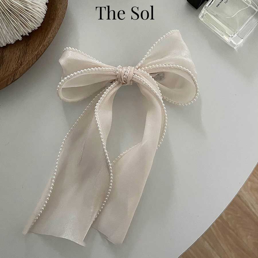  Kẹp Tóc Hàn Quốc The Chiffon Bow 