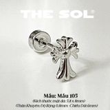  Khuyên Tai Thép Xi Mạ Mini C.Heart - Mẫu 105 