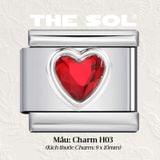  Charm Titan Italian Bracelet - Colour Heart 