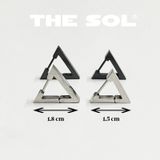  Khuyên Tai Titan Unisex The Thick Triangle - 1.5cm 