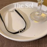  Choker Hàn Quốc Black Leather C.D 