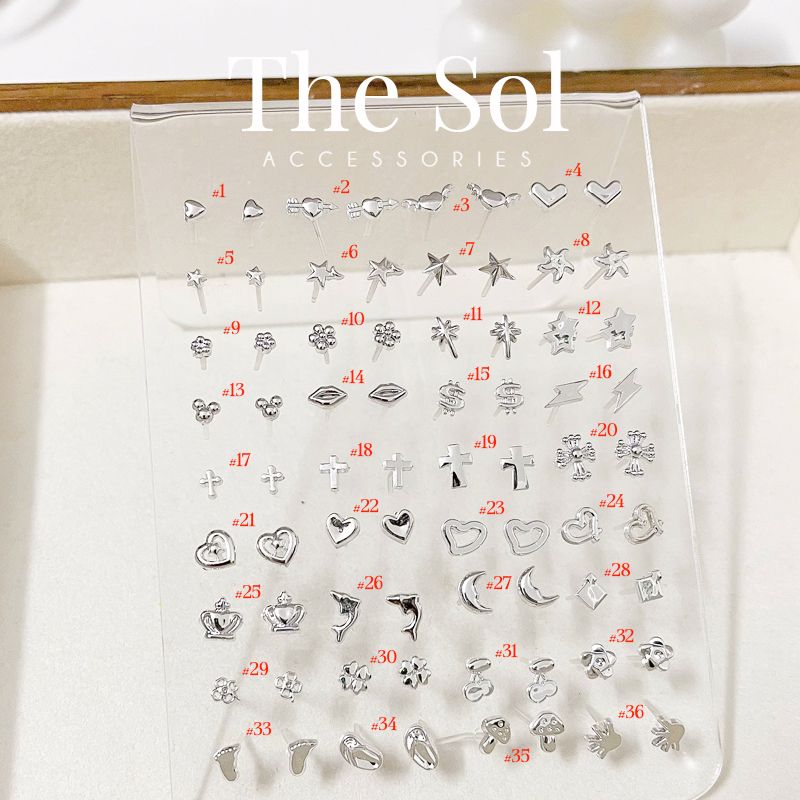  Bông Tai Nhựa 7K - BTN001 / BTN002 / BTN003 / BTN004 