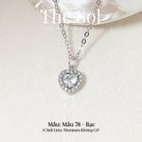  Dây Chuyền Titan Blue Heart - Mẫu 78 
