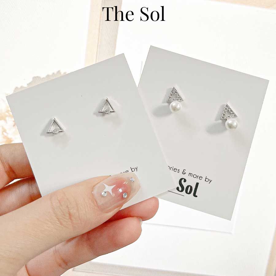  Bông Tai Seropi Dia Triangle Pearl 