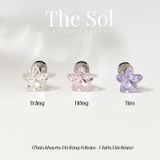  Khuyên Tai Titan Unisex Crystal Star 