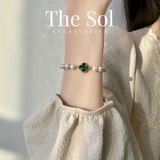  Lắc Tay Hàn Quốc Green Clover 
