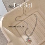  Dây Chuyền Hàn Quốc Pink Stone 