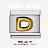  Charm Titan Italian Bracelet - Charm Chữ Cái 