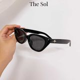  Kính Mát Gọng Nhựa Unisex Cat's Eye Silver Star 