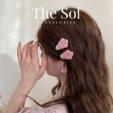  Kẹp Tóc Hàn Quốc Aragonite Flower - 1 Chiếc 