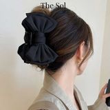  Kẹp Gắp Hàn Quốc Satin Bow 