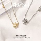  Dây Chuyền Titan Double Flowers - Mẫu 32 