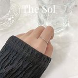  Nhẫn Titan Mini Triple Diamonds 