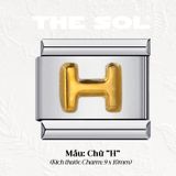  Charm Titan Italian Bracelet - Charm Chữ Cái 