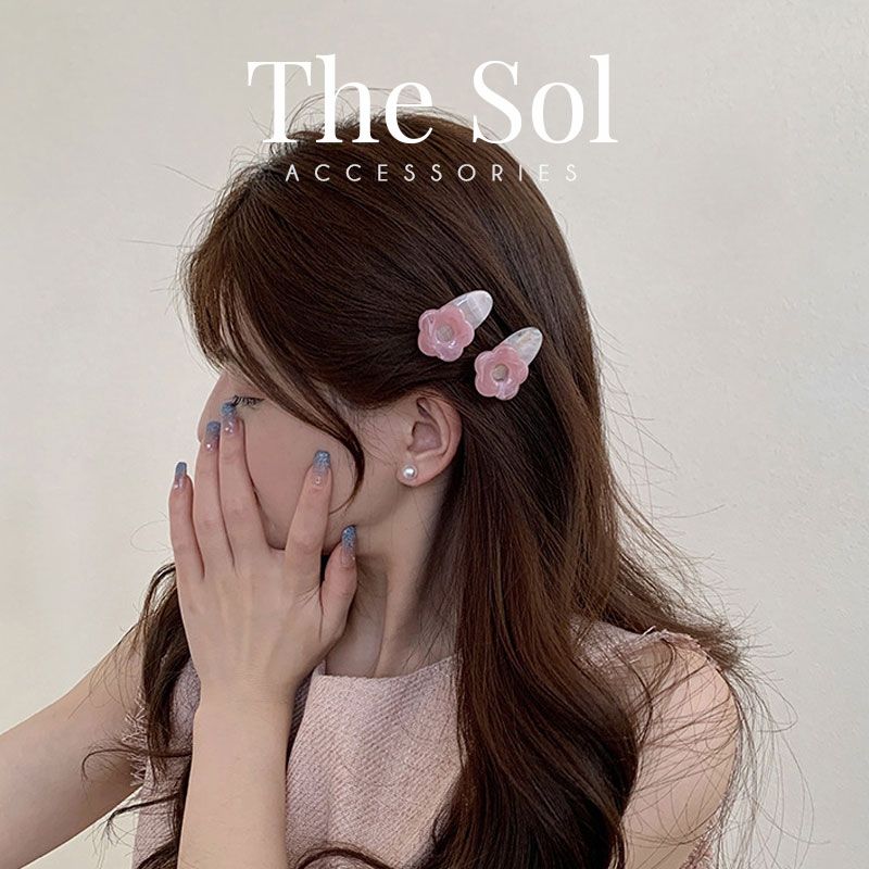  Kẹp Tóc Hàn Quốc Aragonite Flower - 1 Chiếc 