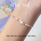  Lắc Tay Hàn Quốc Crystal Cat's Head 