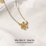  Dây Chuyền Titan Double Flowers - Mẫu 32 