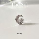  Khuyên Tai Thép Xi Mạ Unisex The Dia Moon - Mẫu 32 