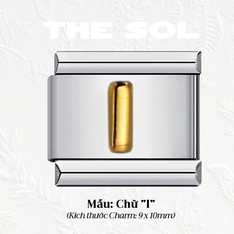  Charm Titan Italian Bracelet - Charm Chữ Cái 